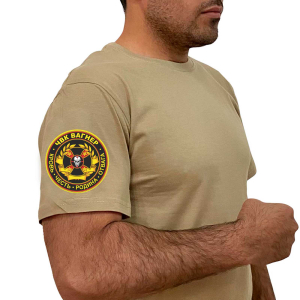 Оригинальная мужская футболка с термотрансфером "ЧВК Вагнер