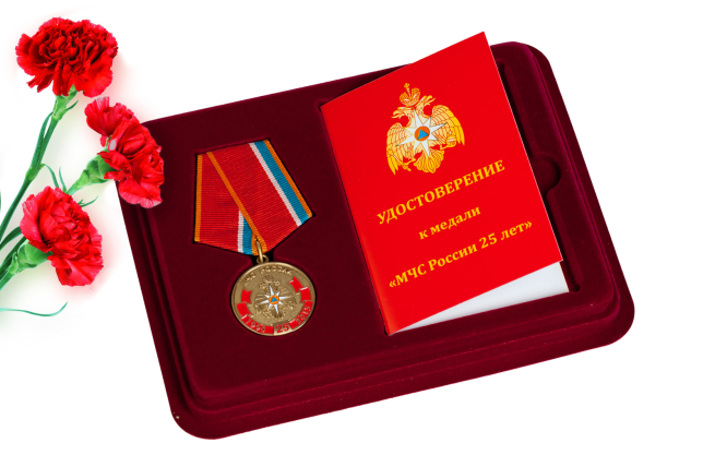 Памятная медаль 25 лет МЧС России