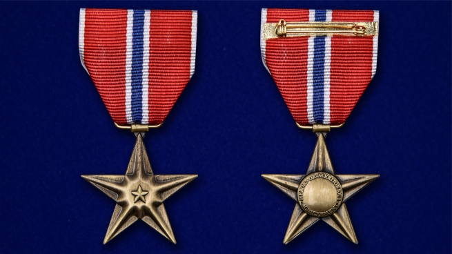 Памятная медаль Бронзовая звезда (США) - аверс и реверс