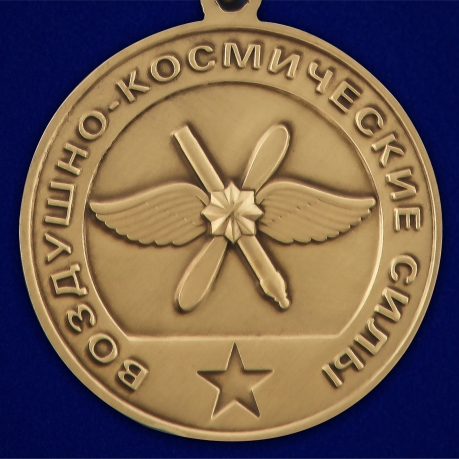 Медаль За службу в ВКС в наградном футляре
