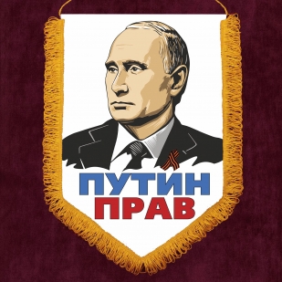 Памятный вымпел Путин прав