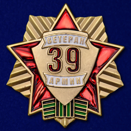 Памятный знак Ветеран 39 Армии - общий вид