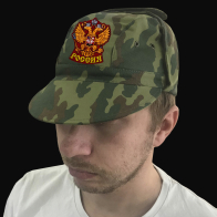 Патриотичная армейская кепка с гербом России