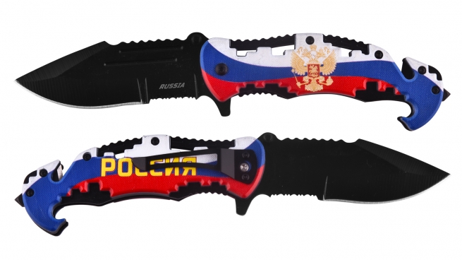 Патриотичный нож Россия
