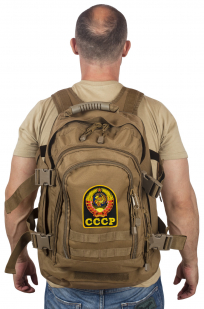 Патрульный трехдневный рюкзак 3-Day Expandable Backpack 08002B Coyote с эмблемой СССР