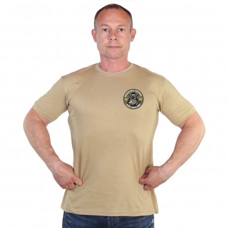 Песочная футболка с термоаппликацией Группа Вагнера