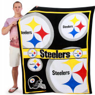 Огромное плед-полотенце Steelers для пляжа.