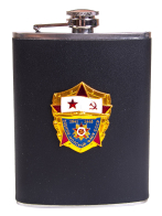 Подарочная фляжка с накладкой "ВМФ СССР 1941-1945"