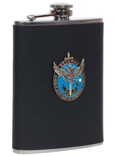 Подарочная фляжка "Ветеран боевых действий на Северном Кавказе" (обтянутая кожей, металлический жетон) по лучшей цене