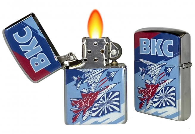 Подарочная зажигалка с символикой ВКС купить оптом и в розницу