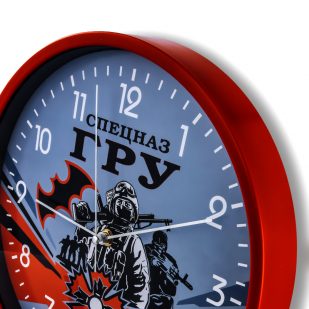 Подарочные часы "Спецназ ГРУ" на стену купить в Военпро