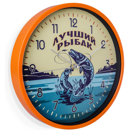 Настенные часы в подарок рыбаку