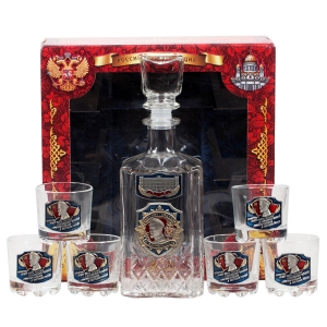 Подарочный набор для крепких напитков «ВЧК-КГБ-ФСБ Дзержинский»