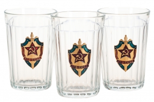 Подарочный набор стаканов "КГБ СССР" по выгодной цене