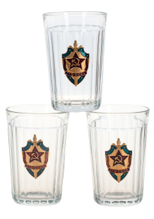 Подарочный набор стаканов "КГБ СССР" с доставкой