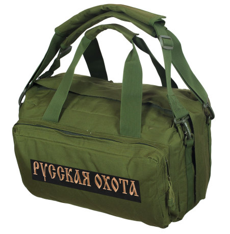Походная сумка-рюкзак с нашивкой Русская Охота - купить онлайн
