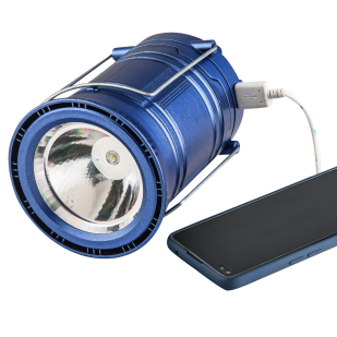 Походный фонарь с солнечной батареей 6 SMD LED