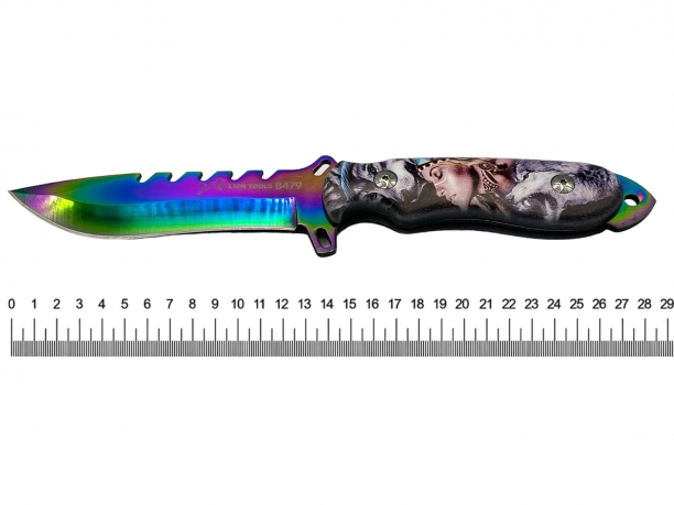 Походный нож с шоковыми зубьями Lion Tools 8479 (Мексика) 