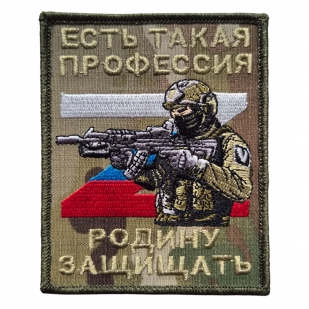 Полевой шеврон защитника Родины (10x8 см)