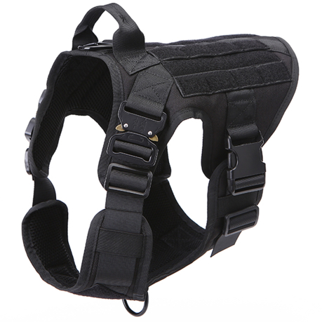 Профессиональный тактический жилет для собак Icefang Army Style Cobra (черный) 