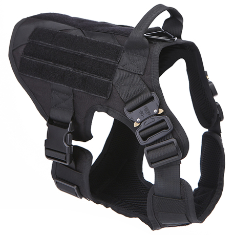Профессиональный тактический жилет для собак Icefang Army Style Cobra (черный)
