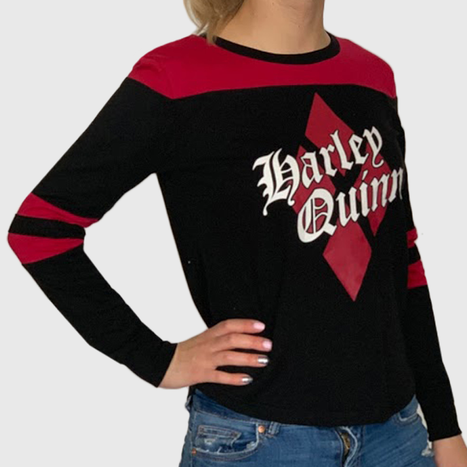 Женский брендовый реглан Harley Quinn – стиль той самой супер злодейки из вселенной DC Comics №66