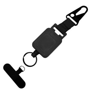 Ретрактор с карабином для телефона многофункциональный