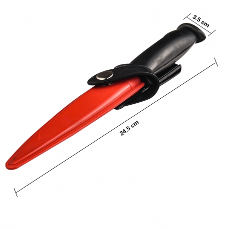 Резиновый нож для обучения (красные ножны)