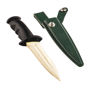 Резиновый тренировочный нож (зеленые ножны)