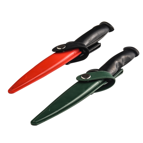 Резиновый тренировочный нож (зеленые ножны)