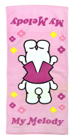 Розовое детское полотенце My Melody