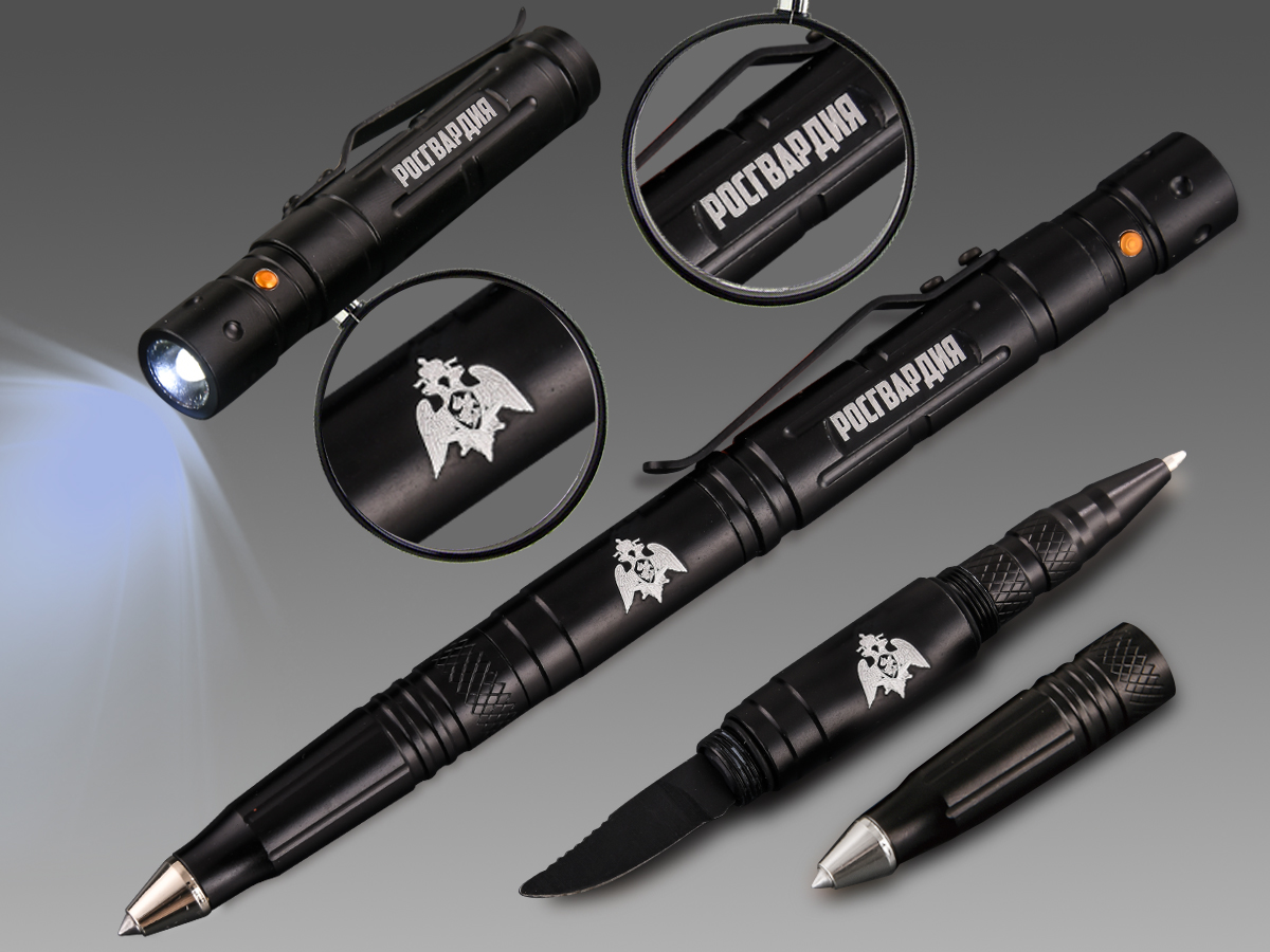 Подарки на 23 февраля для мужчин – стильные тактические ручки с фонариками