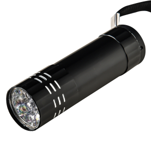 Ручной мини-фонарик 9 LED (черный)