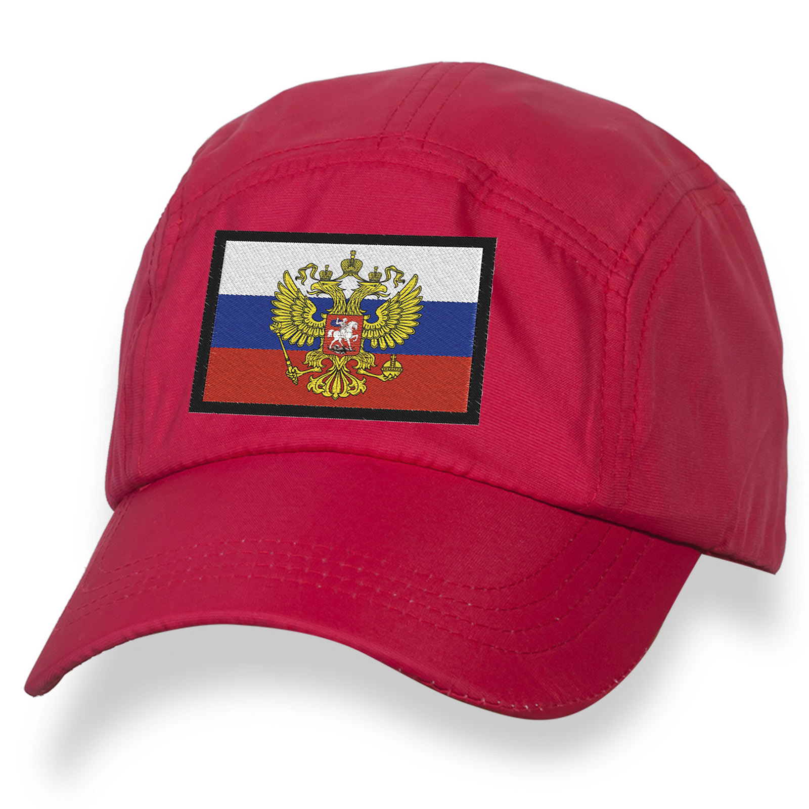 Купить в интернет магазине вышитую бейсболку с флагом РФ