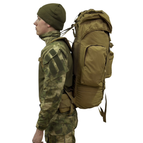 Армейский рейдовый рюкзак (хаки-песок, 60-75 л)