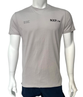 Серая мужская футболка NOMADIC с черной полосой на спине