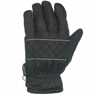 Серые перчатки с вставками на ладонях