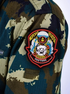 Шеврон пехоты «Спутник» - вид на рукаве