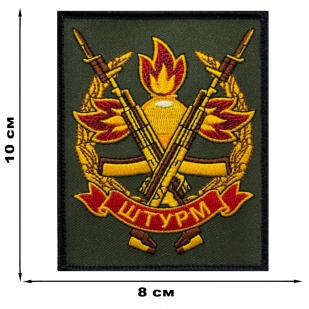 Шеврон "Штурм" (10х8см)