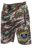 Спецназовская мощь! Камуфляжные шорты с эмблемой ГРУ