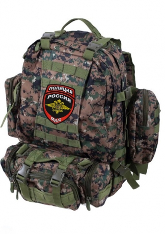 Штурмовой тактический рюкзак с нашивкой Полиция России - купить с доставкой