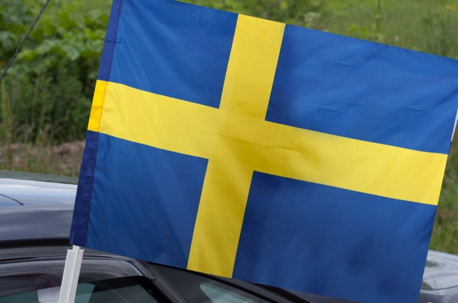 Шведский флаг на машину