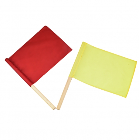 Сигнальные флажки регулировщика колонны техники (красный и желтый) в чехле цифра