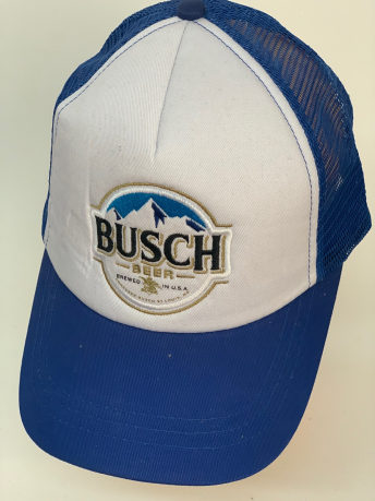 Синяя бейсболка Busch с белой тульей