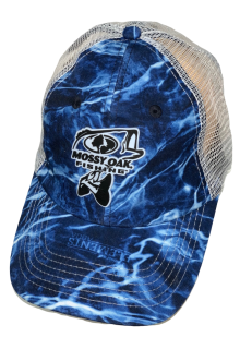 Синяя камуфляжная бейсболка Mossy Oak с сеткой
