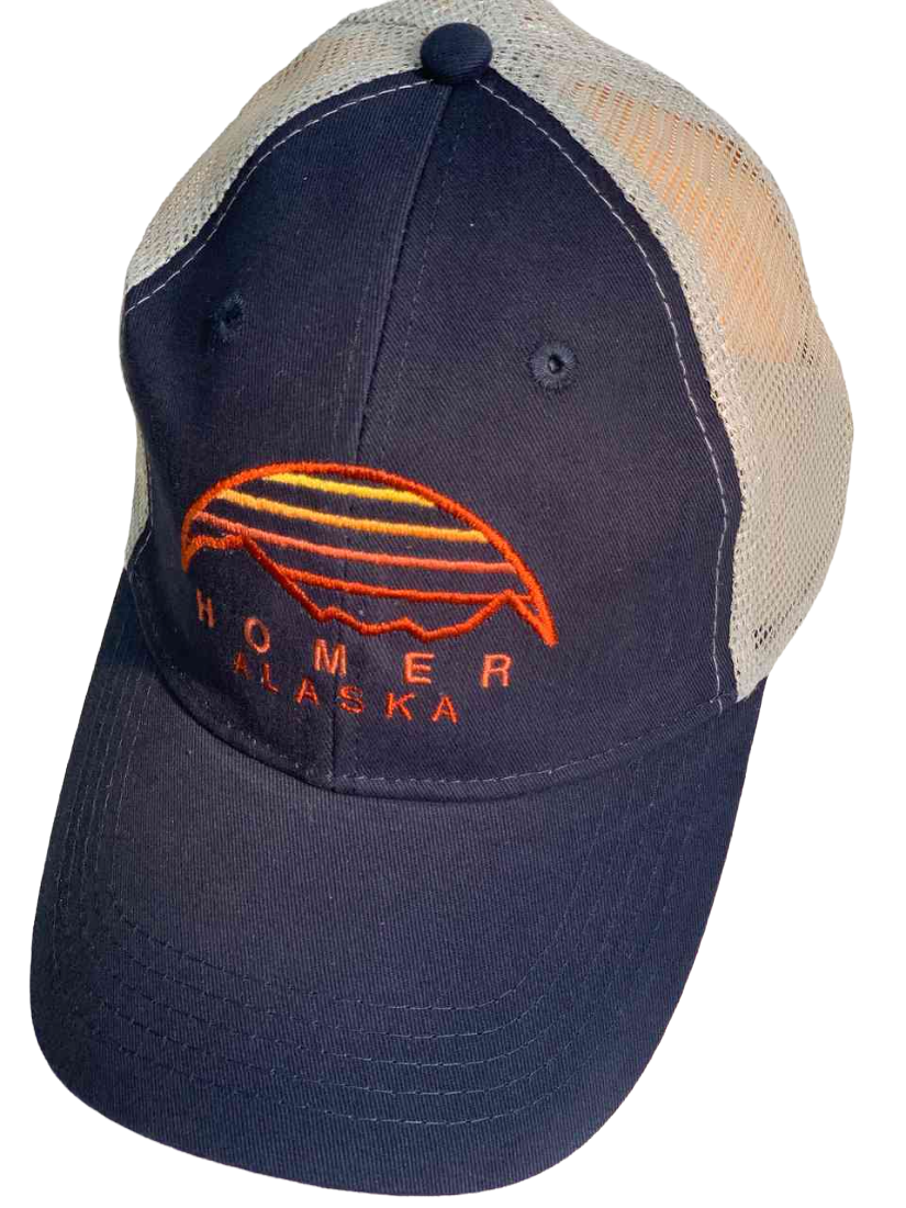 Синяя кепка с сеткой HOMER ALASKA №6285