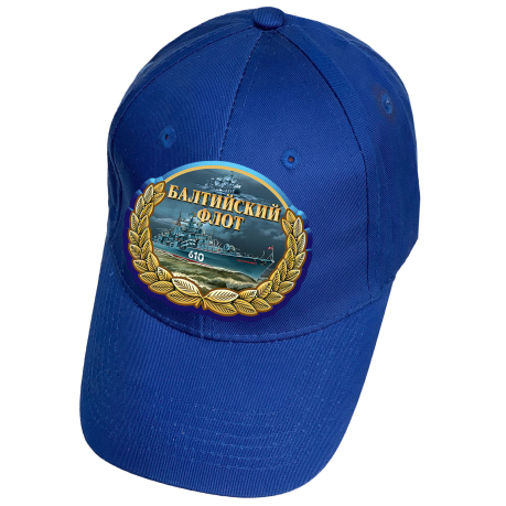 Синяя кепка с термотрансфером Балтийский флот