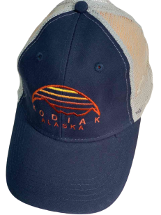 Синяя бейсболка с сеткой Kodiak Alaska