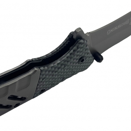 Складной нож Browning carbon A339 (США) со стропорезом и стеклобоем