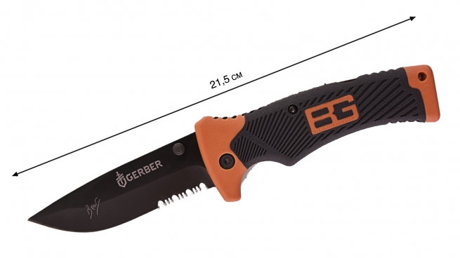 Складной нож Gerber Bear Grylls - общая длина
